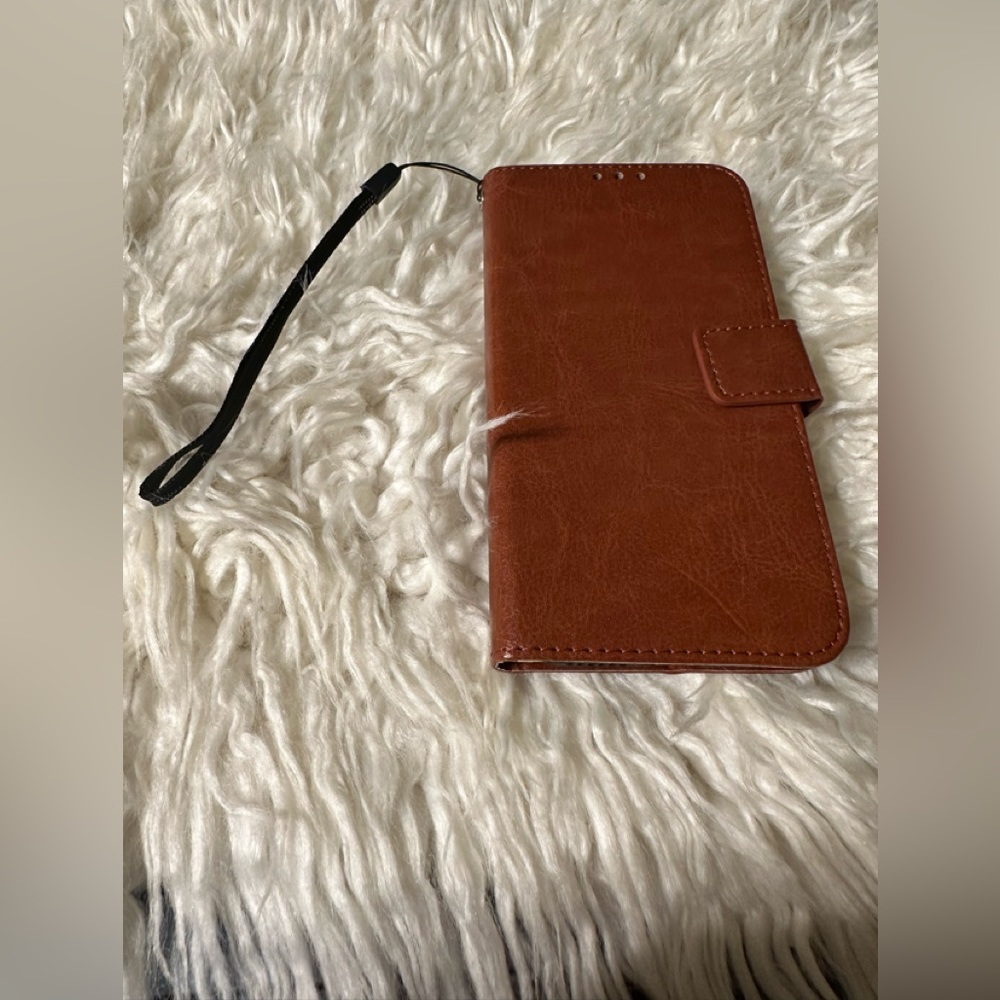 New Brown iPhone X Wallet Phone Holder Case